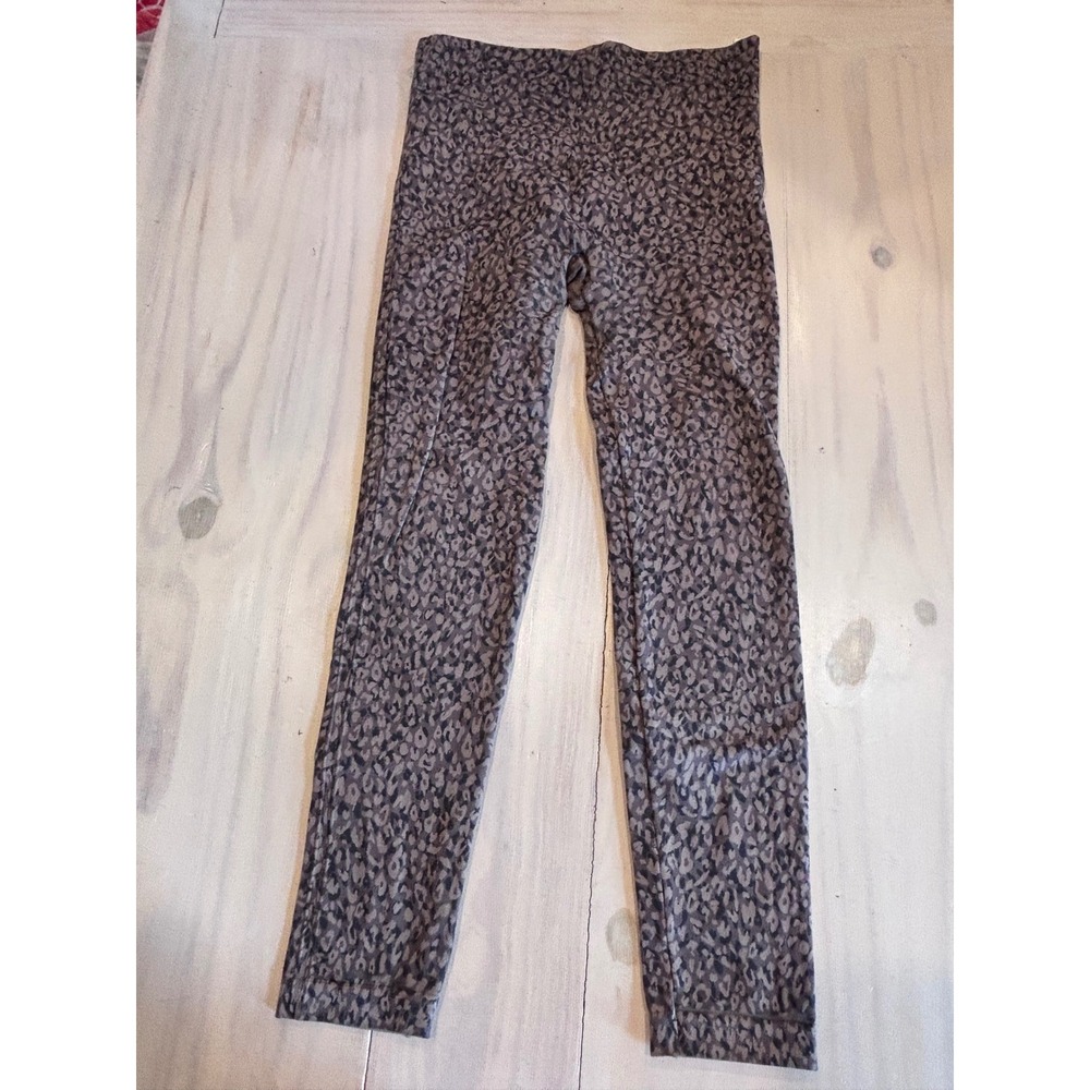 Spanx Look at Me Now Seamless Leggings Large Leopard Print FL3515 High Rise